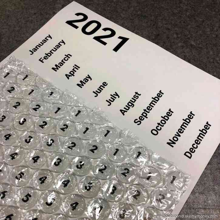 2021 Bubble Wrap Calendar