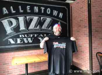 Allentown Pizza is selling $17 "Josh Allentown Pizza" shirts benefiting Patricia Allen Fund at Oishei Children's Hospital