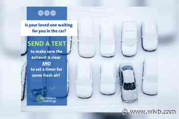 Southtowns Radiology reminding patients to check vehicle exhaust while waiting for appointment