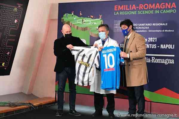 Al Policlinico di Modena, il saluto di Regione e Lega Serie A al personale sanitario e ai bambini ricoverati - Regione Emilia Romagna