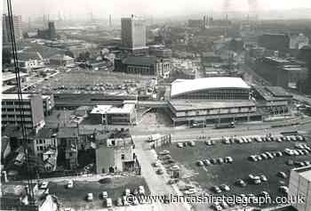 Great view of Blackburn's new market from the air in 1967