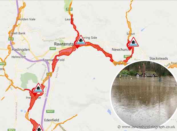 Live: Weather updates as floods, gales and snow hit parts of East Lancashire