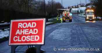 Scotswood Road closed to traffic due to damage caused by flooding