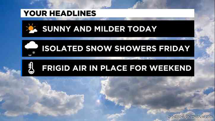 Pittsburgh Weather: Sunny & Warm Thursday, Temperatures Expected To Fall This Weekend