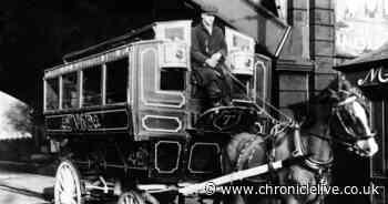 A vanished form of public transport crossing the Tyne on the High Level Bridge