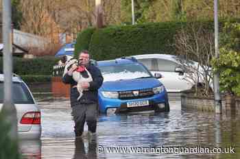 Pictures of flooding in Warrington from Storm Christoph