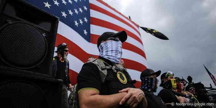 Proud Boys are ditching Trump hours after he left the White House for good, calling him a 'shill' and 'extraordinarily weak'