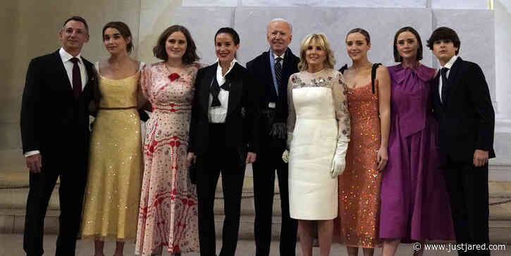 President Joe Biden & First Lady Jill Biden Pose For Family Photo With Children & Grandchildren On Inauguration Night