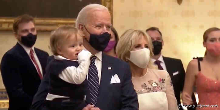 Joe Biden Holds Grandson Beau While Watching 'Celebrating America' Event