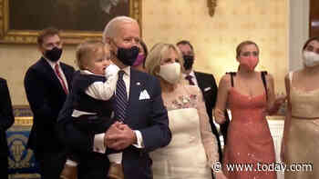 Joe Biden and baby grandson share precious moment at inauguration — and his name is Beau