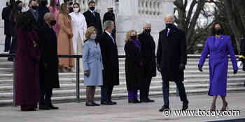 Former presidents join Joe Biden for wreath-laying ceremony at Arlington cemetery