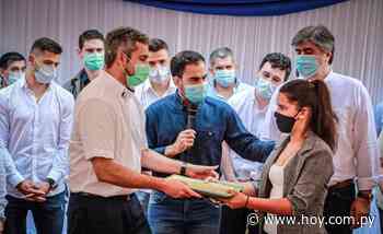 Los hermanos Romero acompañan a Abdo en actos oficiales en Coronel Oviedo - Hoy