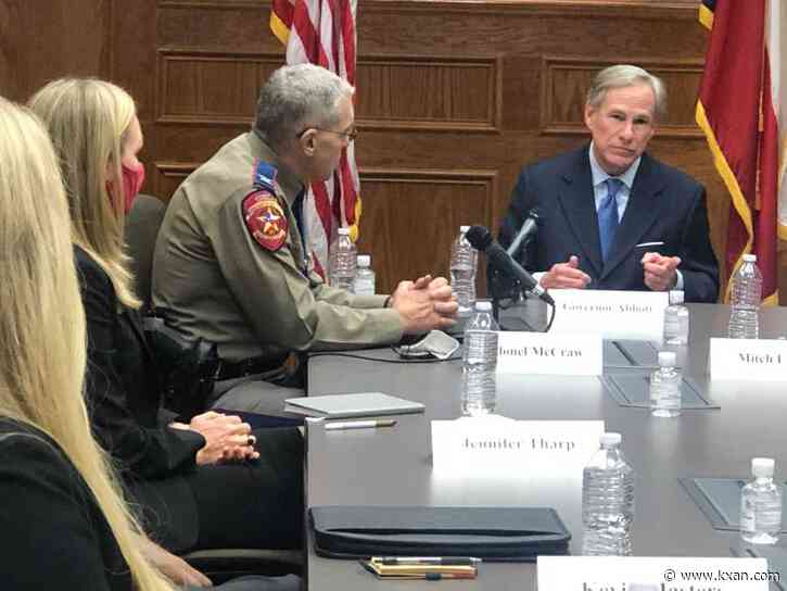 Gov. Abbott gives remarks, holds roundtable talk on public safety