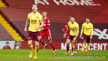 Burnley stun Liverpool to end unbeaten Anfield record