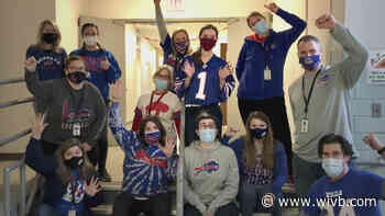 Lancaster Middle School shows their Bills spirit for a good cause