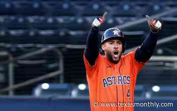 Nobody Mattered to the Houston Astros Quite Like George Springer Did - Texas Monthly