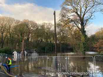 Warning from council as people spotted floating on inflatables in deep floodwater
