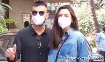 Virat Kohli and wife Anushka Sharma pictured for first time since daughter's birth
