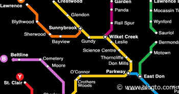Someone just made a TTC style map of trails in Toronto's Don Valley - blogTO