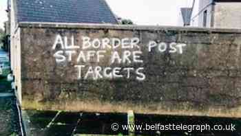 Border control posts on alert as sinister graffiti appears in Larne