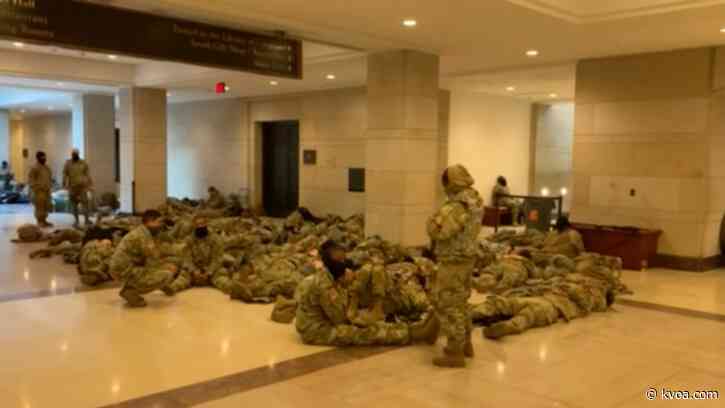 Guard in DC forced to sleep in garages, sparking outcry