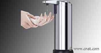 Get this stainless steel hands-free soap dispenser for $14     - CNET