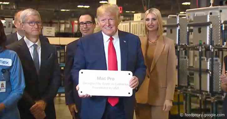 Tim Cook gave Trump a 2019 Mac Pro unit assembled in the US as a gift