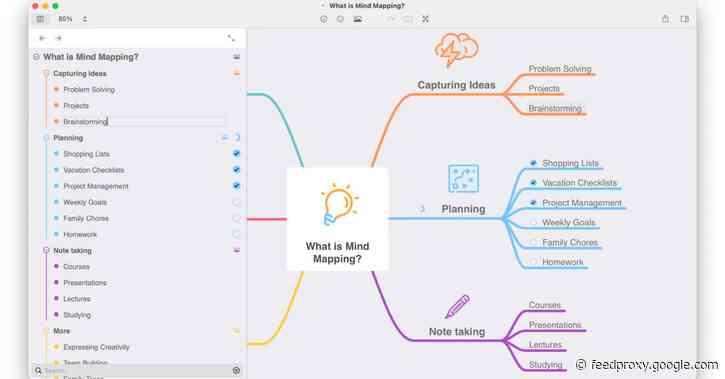 MindNode for Mac gains new outline features to better organize and edit your visual brainstorms