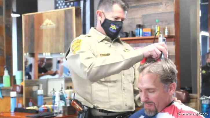 San Juan County police sergeant shaves head for a good cause