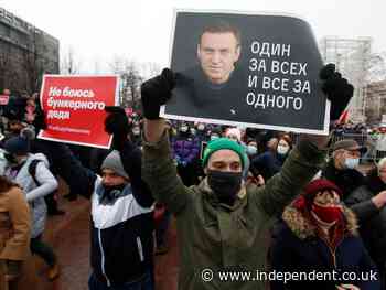 Alexi Navalny supporters detained as thousands take part in protests across Russia