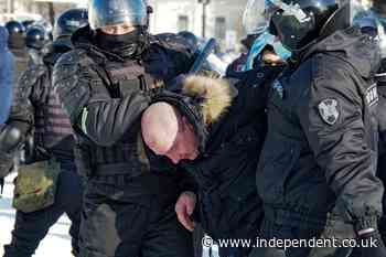 Russia arrests protesters demanding Alexei Navalny’s release