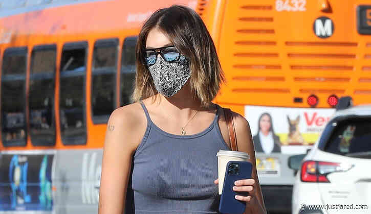 Kaia Gerber Steps Out with a Friend & Her Rescue Pup Milo
