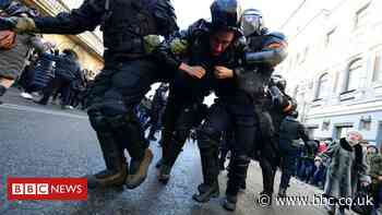Alexei Navalny: Hundreds detained in protests across Russia