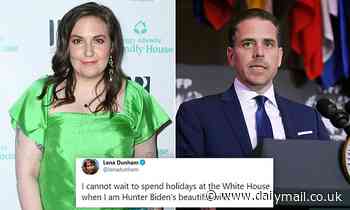 Lena Dunham is slammed on Twitter after joking she cannot wait to be 'Hunter Biden's beautiful wife' - Daily Mail