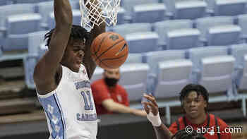 Sharpe, Bacot lead Tar Heels over North Carolina State 86-76