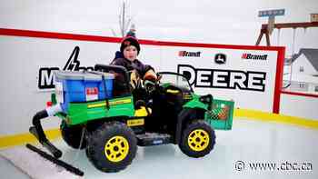 N.B. boy driving mini-Zamboni on backyard rink grabs NHL's attention