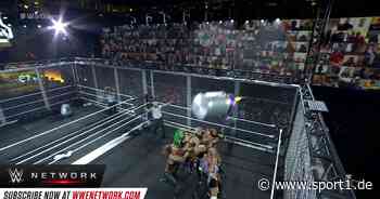 07.12.20 Wrestling WWE NXT War Games: Io Shirai mit irrem Tonnen-Flug vom Käfig Bei - SPORT1