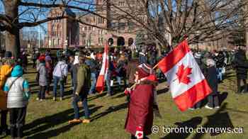 Police arrest 10 people after anti-lockdown protests in downtown Toronto