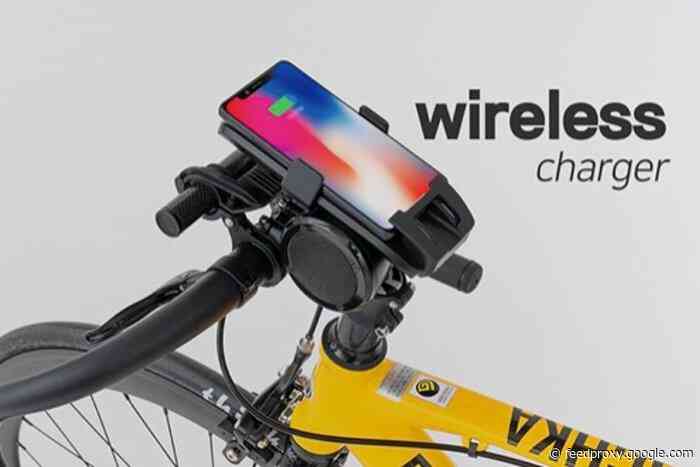 Black Horn bike phone holder complete with wireless charger hits Kickstarter