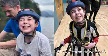 Brain injured Newcastle boy aims to help save charity that transformed his life