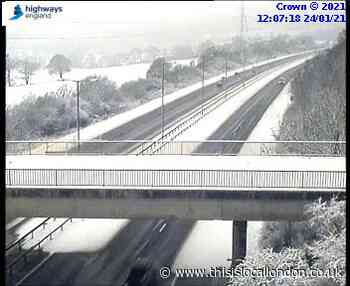 LIVE: Traffic delays as M1 blocked by snow
