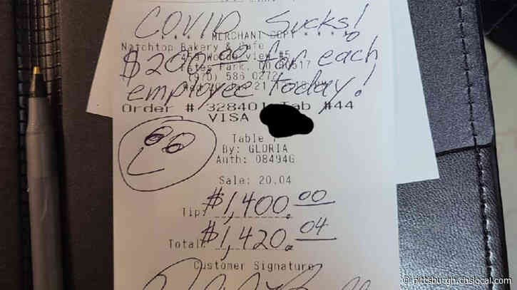 Customer Leaves $1,400 Tip At Colorado Bakery With Message ‘COVID Sucks!’