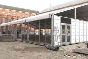 Vaccinatietent in Mol staat in een dag recht (Mol) - Gazet van Antwerpen