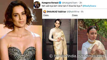 Kangana Ranaut takes a dig at Swara Bhasker with a 'Class and Crass' post