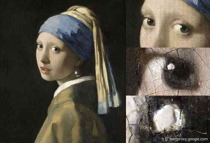 10 Gigapixel Girl with a Pearl Earring image offers a closer look at the detail