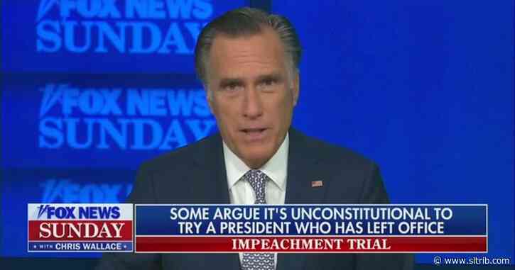 Romney says Trump must be held accountable for attempted insurrection