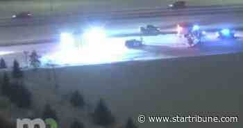 Trooper at crash scene is injured after squad car is hit on I-694 by another vehicle