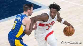 Anunoby's hot hand helps short-handed Raptors down Pacers