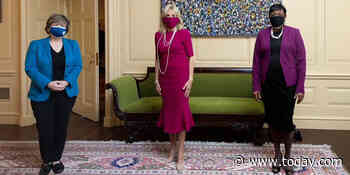 Jill Biden honors fellow teachers in her 1st official event as first lady