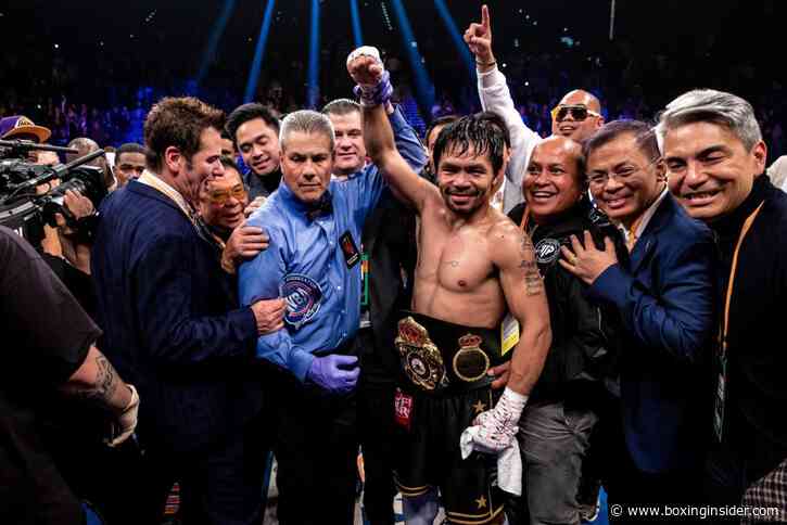 Pacquiao Reportedly En Route To Facing Ryan Garcia